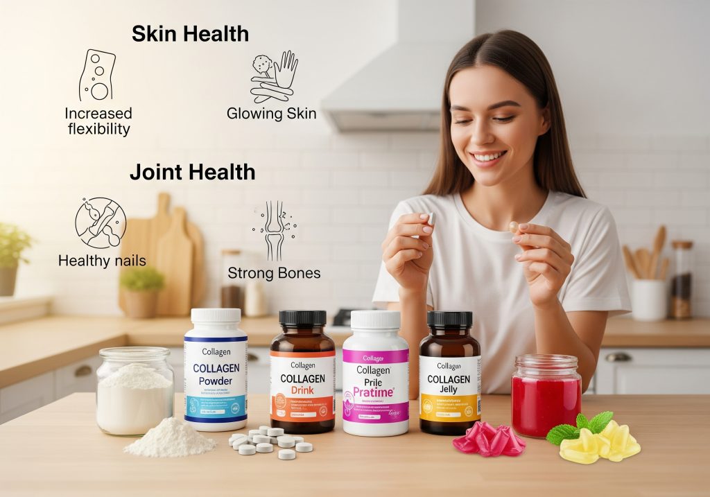 膠原蛋白劑型怎麼選?5大種類大公開,效果與吸收率全解析! 膠原蛋白劑型怎麼選